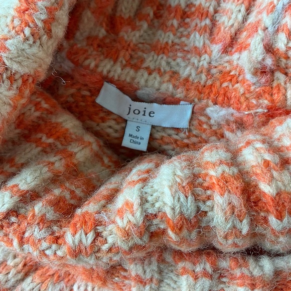 Joie Kaine Chunky Knit Turtleneck — Tiger Lily (Small) - Picture 2 of 6